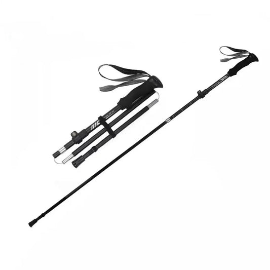 Durable Thickened Aluminum Alloy Telescopic Folding Trekking Pole Multifunctional Outdoor Mountaineering Hiking Stick for