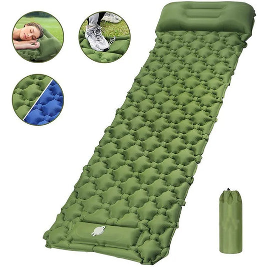 Outdoor Inflatable Camping MatCompact Ultra-light TPU Inflatable Sleeping MatFolding Portable Camping Mat