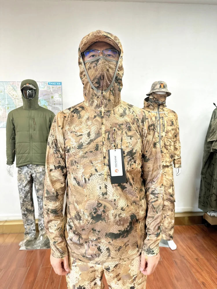 Ainfad Core Lightweight hoodie camouflage clothing Mask pullover hunting fishing hoodie
