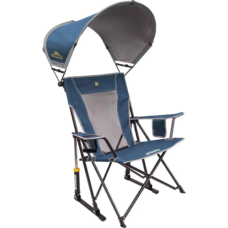 I Outdoor Sunshade Rocker Outdoor Rocking Chair with Canopy