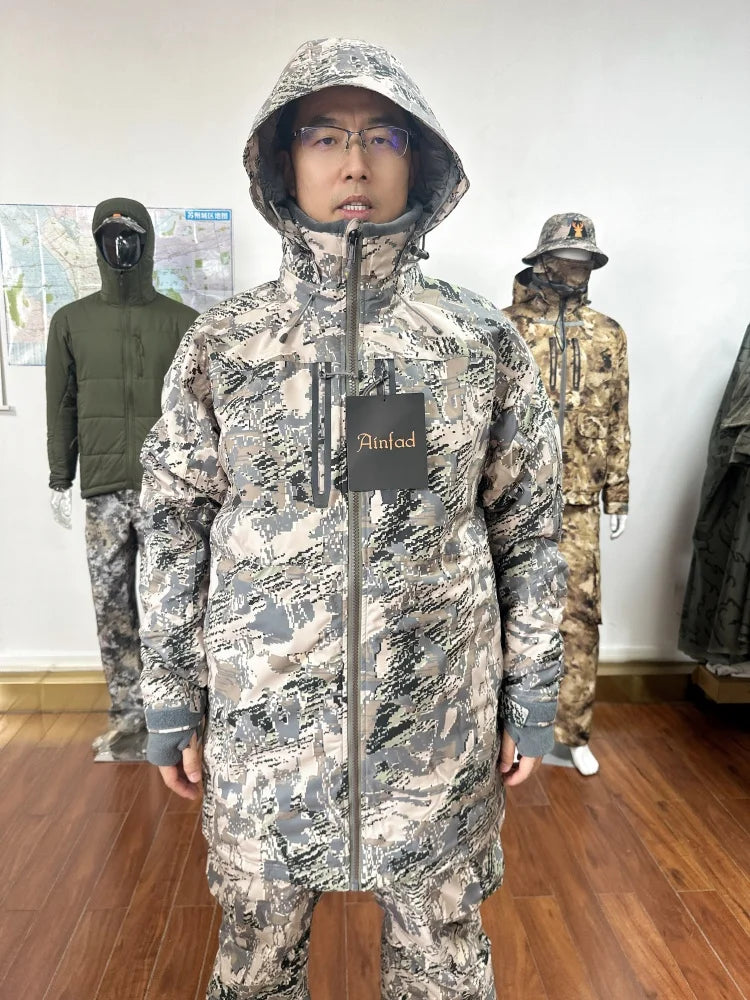 Hifad Men's winter camouflage outdoor clothing fishing hunting parka