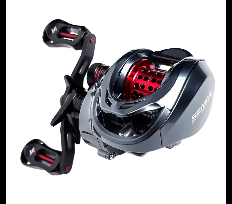 Seasir Mansory Baitcasting Fishing Reel 146g Ultralight Carbon 11+1 7.3:1 HS Ratio Hybrid Ceramic Bearing Double Spools Seawater