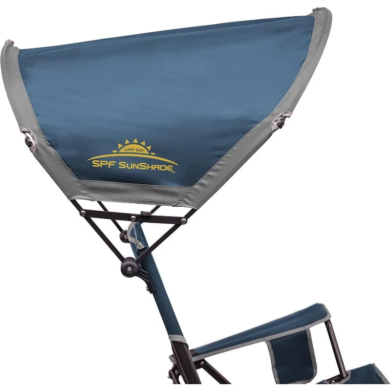 I Outdoor Sunshade Rocker Outdoor Rocking Chair with Canopy