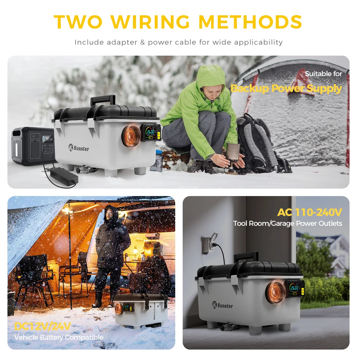 Sunster 8KW Diesel Air Heater for RV Camping Bluetooth App