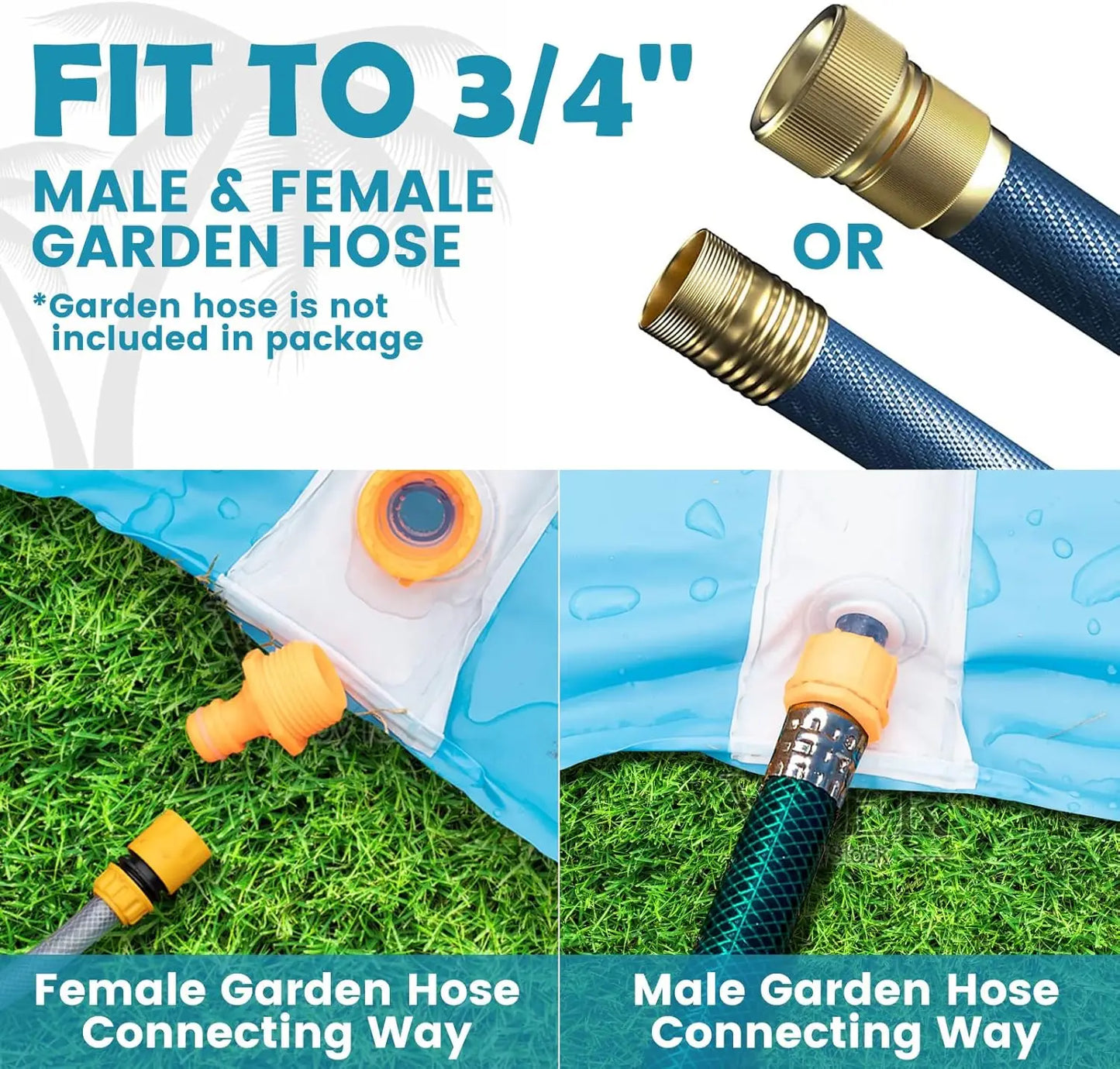 30ft Slip Splash and Slide, Heavy Duty Lawn Water Slide, Extra Long Slip Water Slides with 2 Bodyboards for Kids Adults Toy with