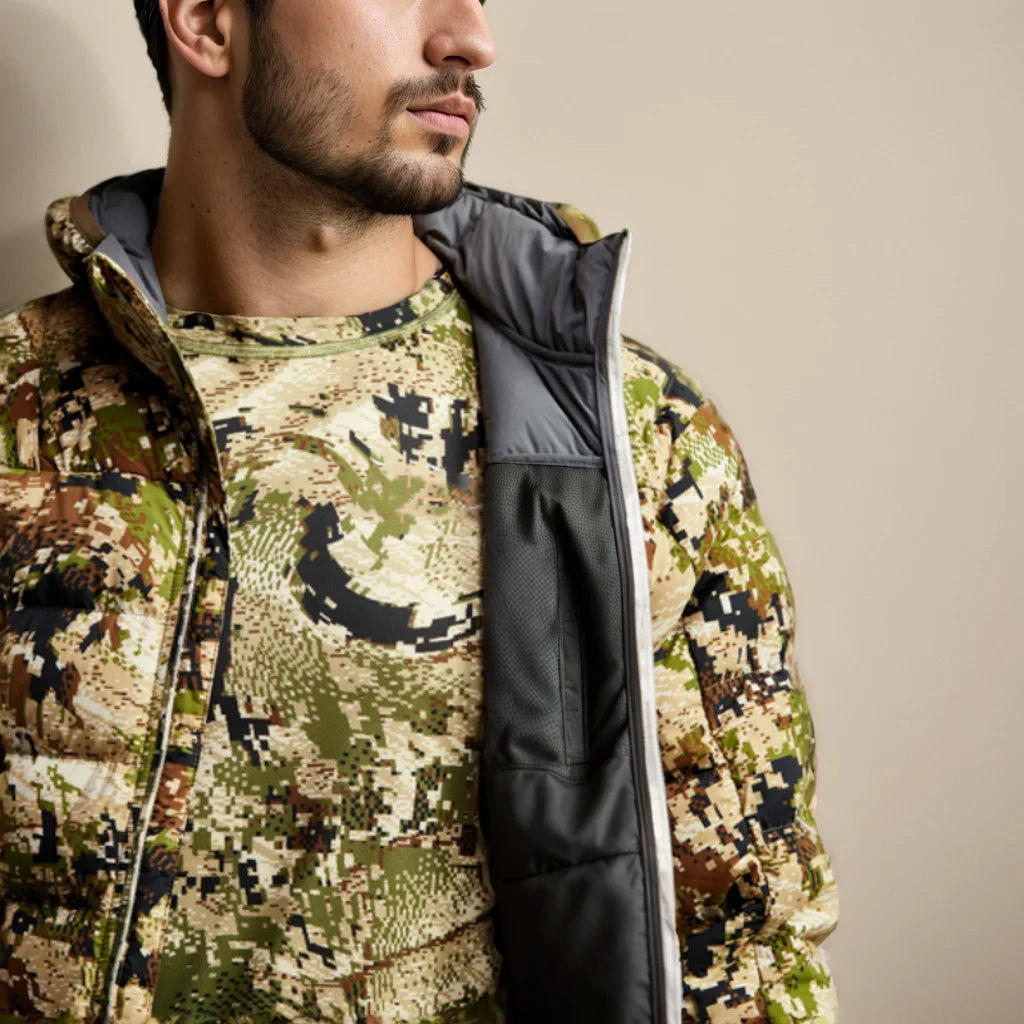 Men's Kelvin Light down jacket winter camouflage fishing hunting suit