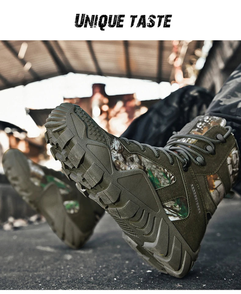 Men's waterproof hiking boots, lightweight outdoor work boots, stylish and durable hiking boots