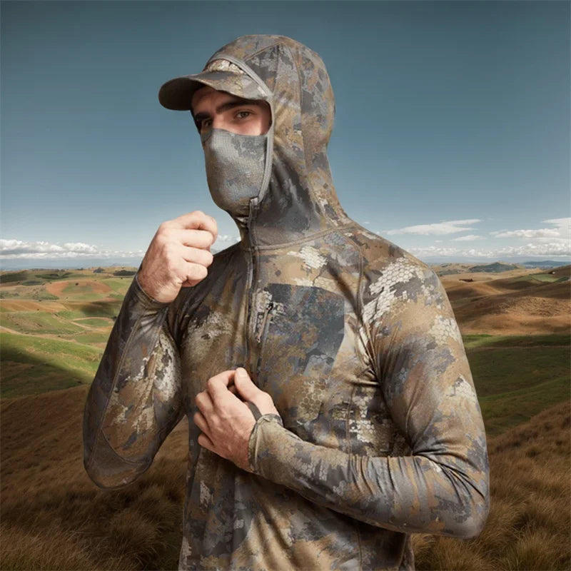 Ainfad Core Lightweight hoodie camouflage clothing Mask pullover hunting fishing hoodie