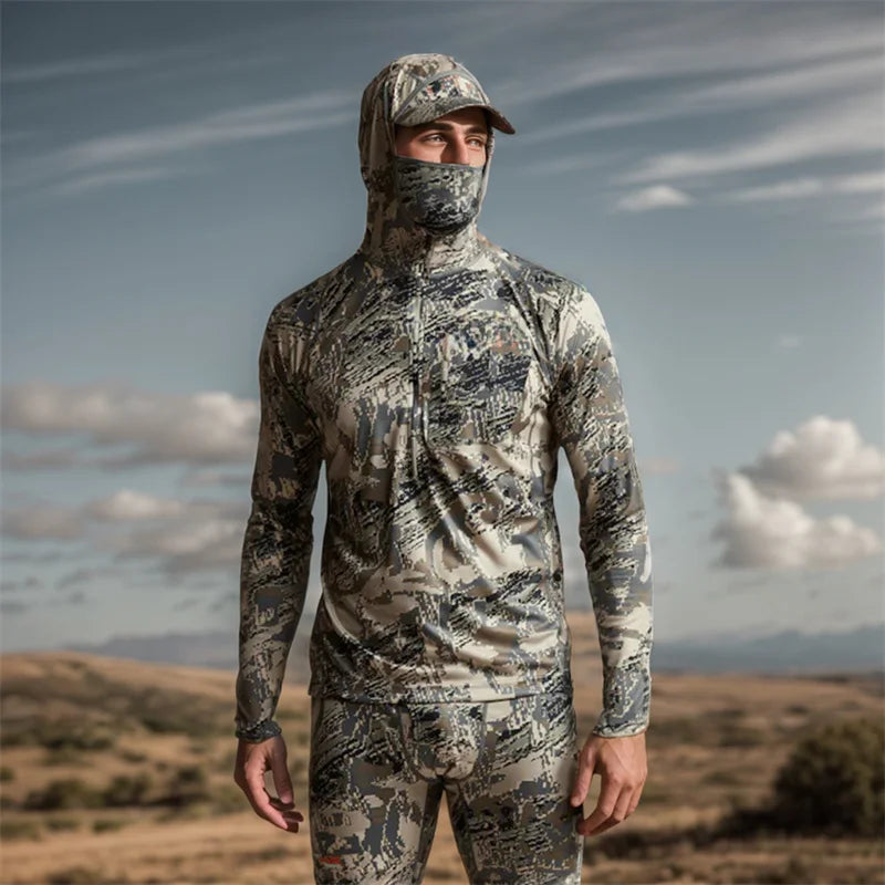 Ainfad Core Lightweight hoodie camouflage clothing Mask pullover hunting fishing hoodie