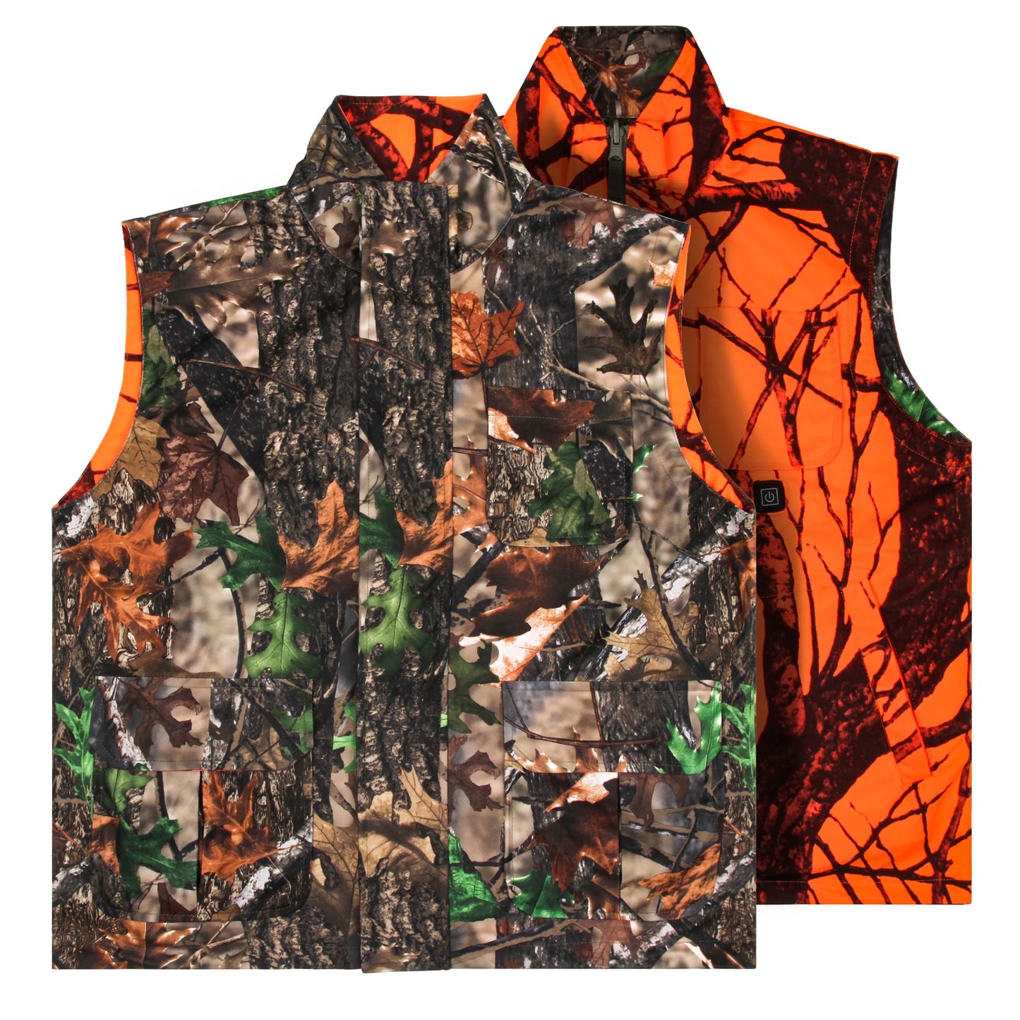 Camouflage Graphene Heated Vest Warm Sleeveless Jacket Winter USB Electric Thermal Vest Heating Outdoor Hunting Vest Coat