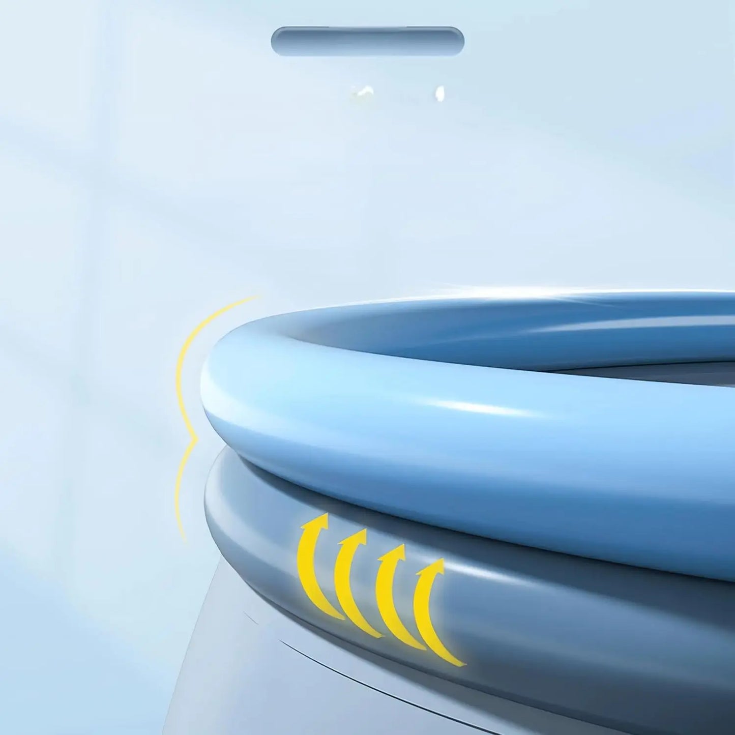 Inflatable Pool with Canopy, Large Inflatable Swimming Pool for Kids,Adult, Blowup Pools with Seats,Backrest.Durable Thickened